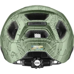 Uvex react jr. Kinder-fietshelm - moss green altimeter matt