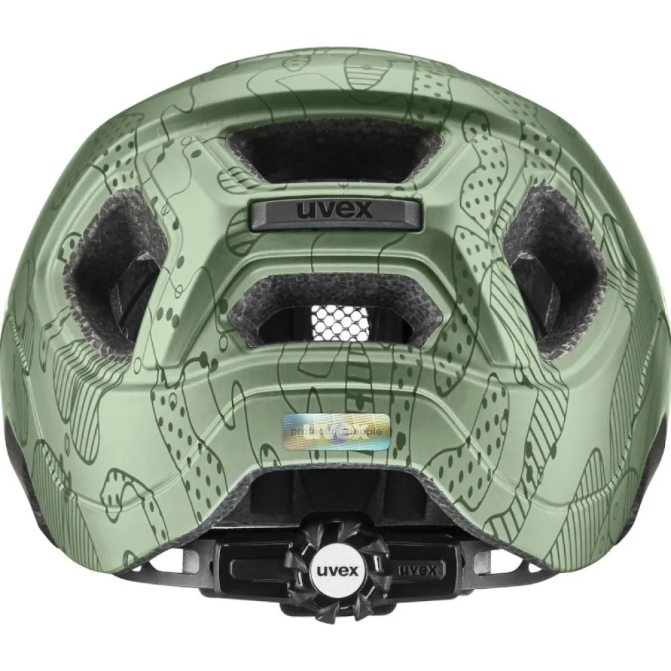Uvex react jr. Kinder-fietshelm - moss green altimeter matt