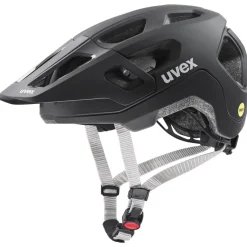 Uvex react jr. MIPS Kinderhelm - zwart mat