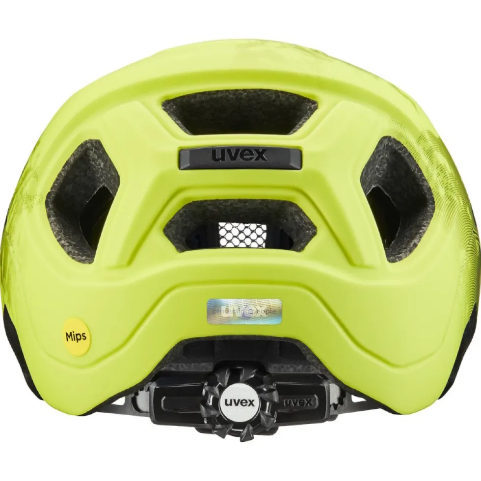 Uvex react jr. MIPS Kinderhelm - lime - zwart mat