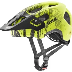 Uvex react jr. MIPS Kinderhelm - lime - zwart mat