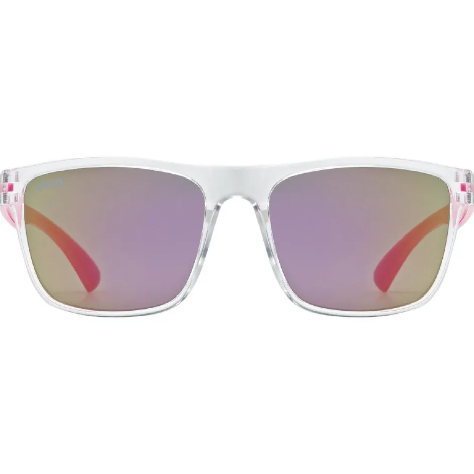 Brillen Kinderen < Uvex rookie Kinder Bril - clear-pink/mirror pink