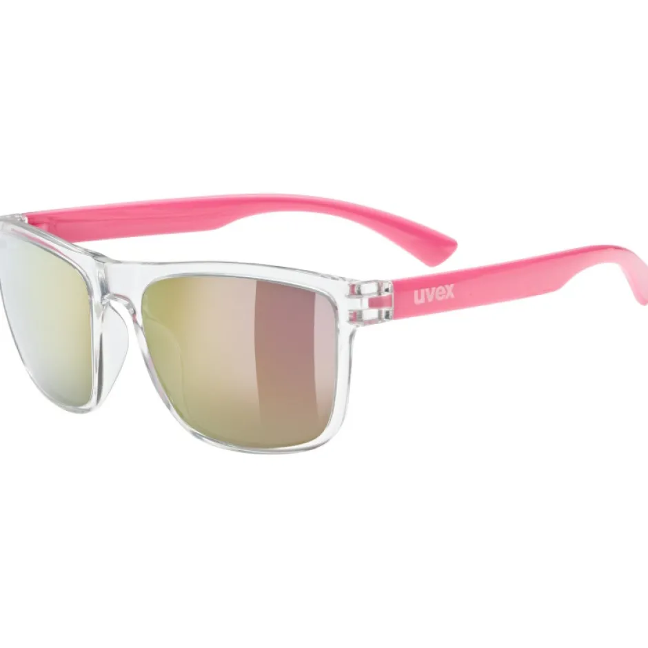 Brillen Kinderen < Uvex rookie Kinder Bril - clear-pink/mirror pink