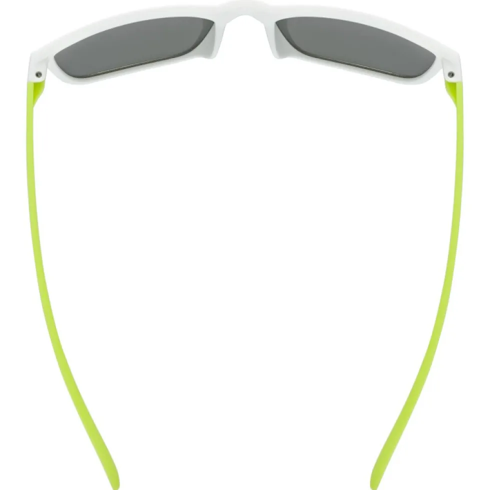 Uvex rookie Kinder Bril - white-lime matt/mirror green