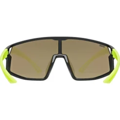 Uvex skyryse jr. Fietsbril kinderen - black-yellow mattt/mirror yellow