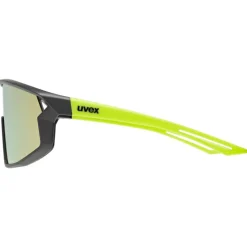 Uvex skyryse jr. Fietsbril kinderen - black-yellow mattt/mirror yellow