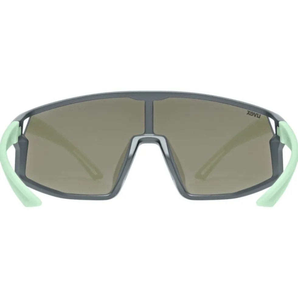 Uvex skyryse jr. Fietsbril kinderen - grey-green mattt/mirror blue