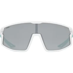 Uvex skyryse jr. Fietsbril kinderen - white-green/mirror silver