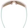 Uvex skyryse jr. Fietsbril kinderen - pink-green mattt/mirror pink