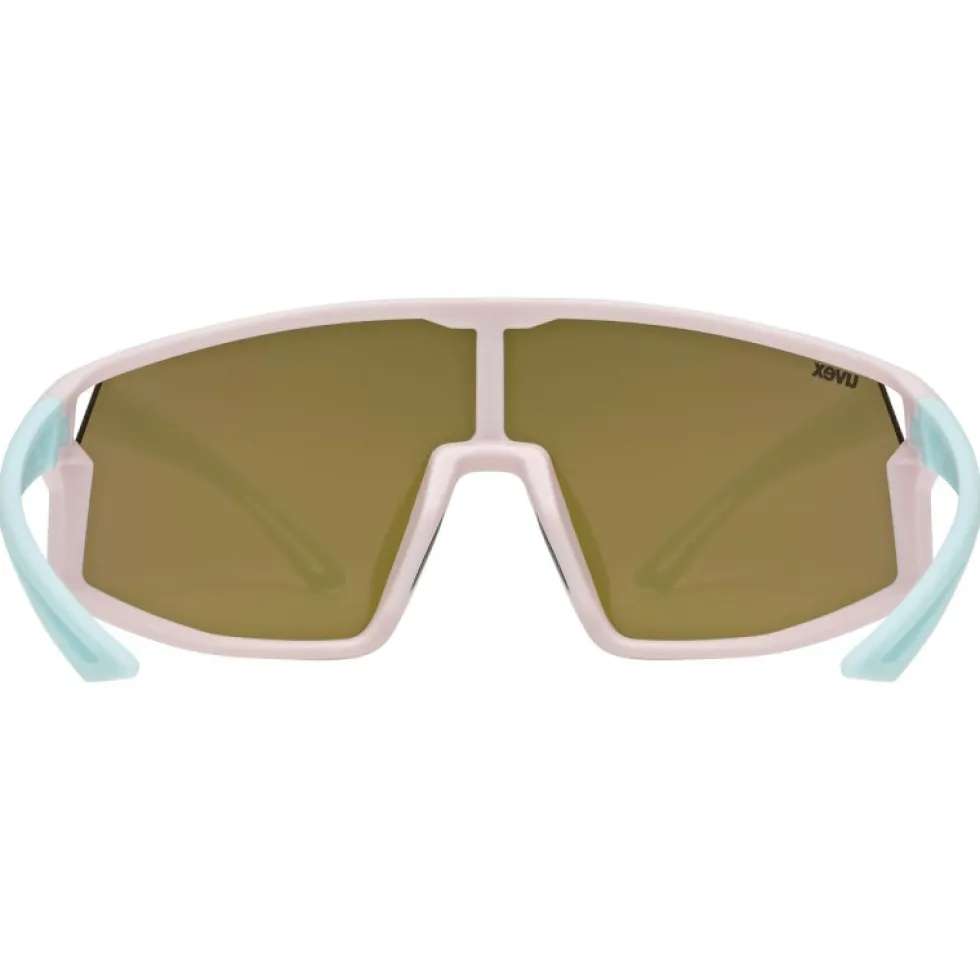 Uvex skyryse jr. Fietsbril kinderen - pink-green mattt/mirror pink
