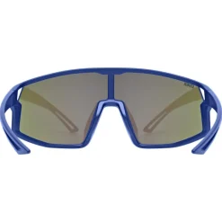 Brillen Kinderen < Uvex skyryse jr. Fietsbril kinderen - blue mattt/mirror green