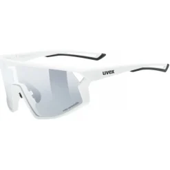 Uvex skyryse V Fietsbril - white matt/litemirror silver