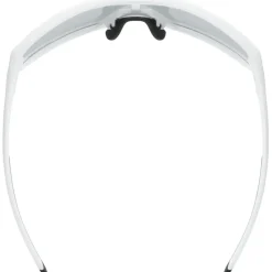 Uvex skyryse V Fietsbril - white matt/litemirror silver