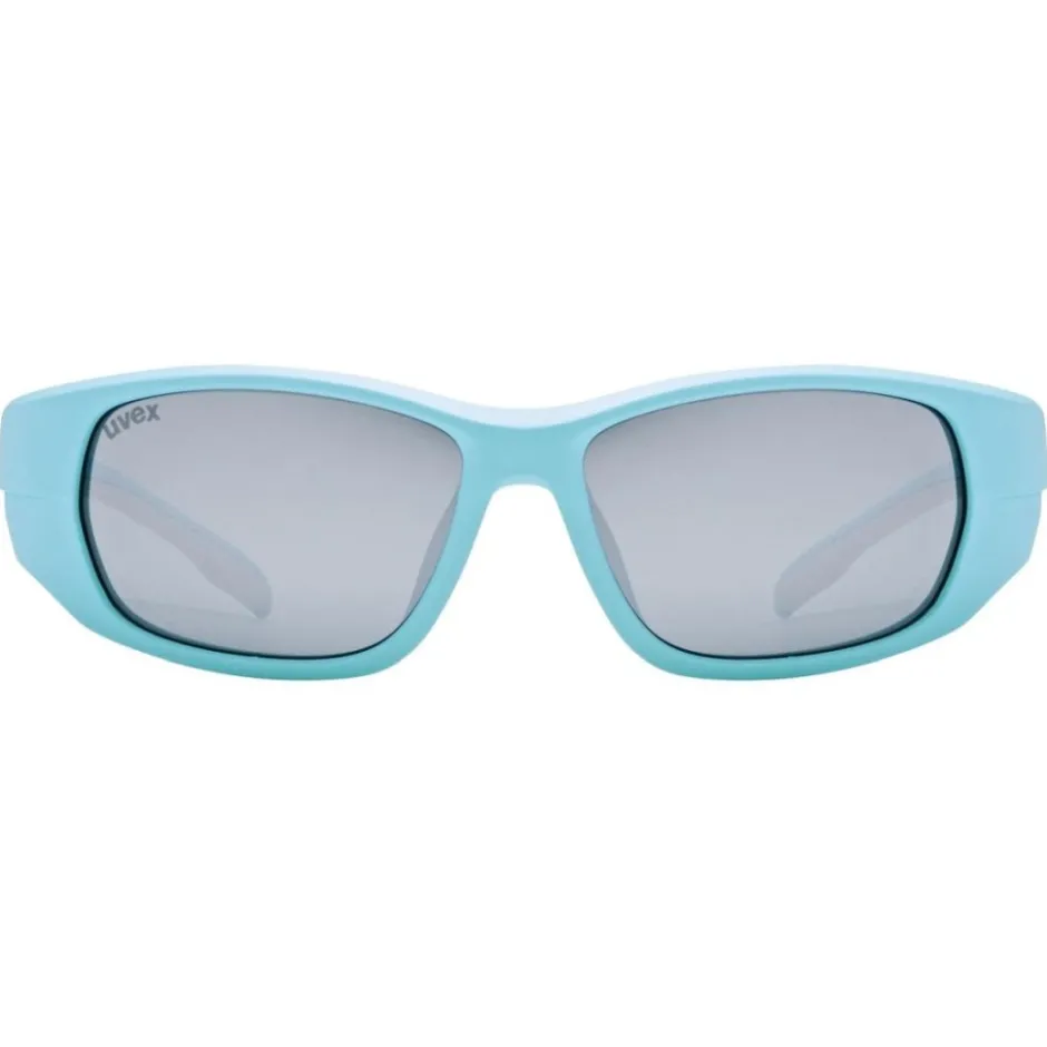 Brillen Kinderen < Uvex sportstyle 514 Kinderbril - lightblue matt/mirror silver