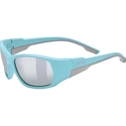 Brillen Kinderen < Uvex sportstyle 514 Kinderbril - lightblue matt/mirror silver