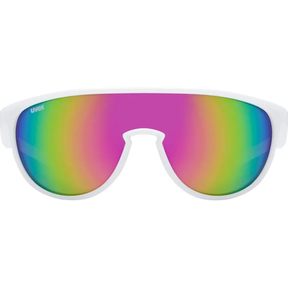 Brillen Kinderen < Uvex sportstyle 515 Kinderbril - white matt/mirror pink