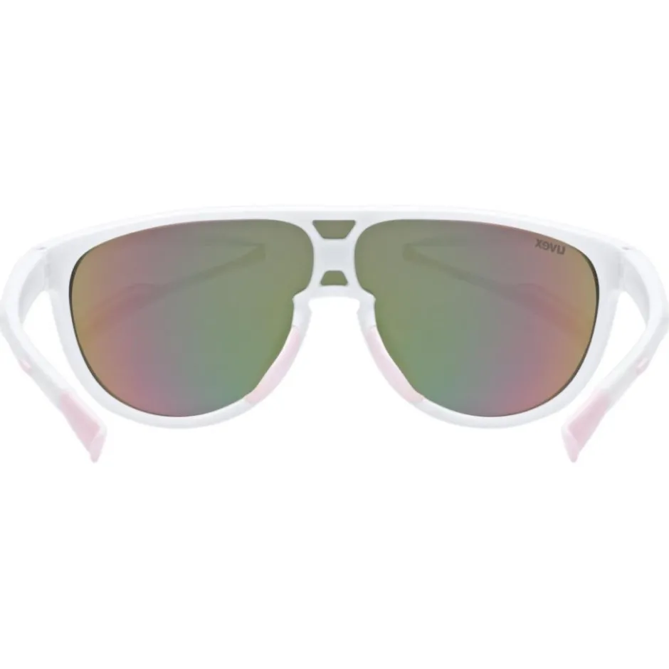 Brillen Kinderen < Uvex sportstyle 515 Kinderbril - white matt/mirror pink