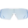 Uvex sportstyle 235 V Bril - white matt/variomatic litemirror blue