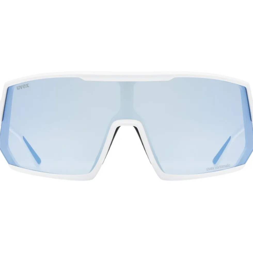 Uvex sportstyle 235 V Bril - white matt/variomatic litemirror blue