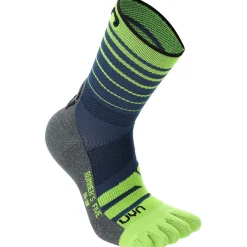 Sokken < UYN Runner's Five Sokken Heren - Blue/Yellow Fluo