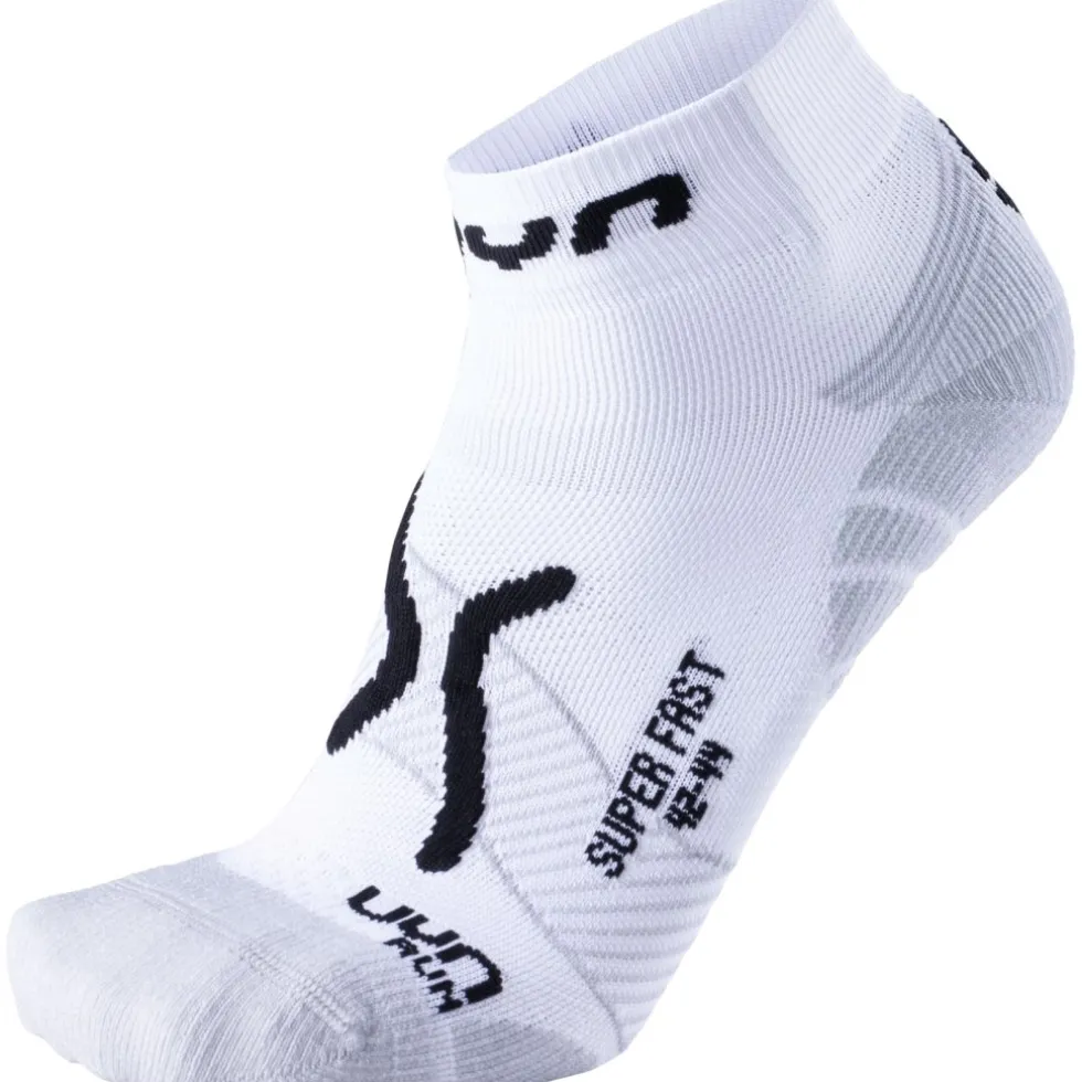 UYN Running Super Fast Sokken Heren - Wit/Zwart