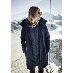 Jacks|Jassen & Vesten < Vaude Annecy III 3 in 1 Mantel Dames - zwart/zwart