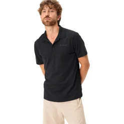 Vaude Essential Poloshirt Heren - zwart