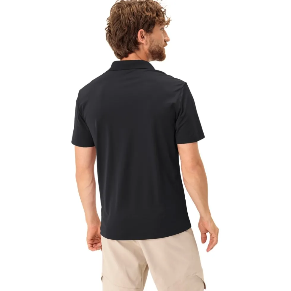 Vaude Essential Poloshirt Heren - zwart