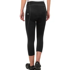Vaude Active 3/4 Fietsbroek Dames - zwart uni