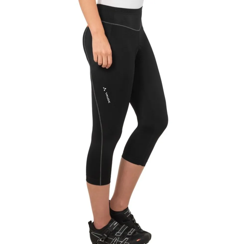 Vaude Active 3/4 Fietsbroek Dames - zwart uni