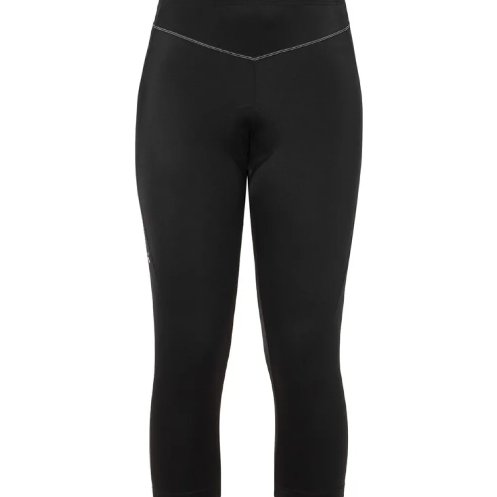 Vaude Active 3/4 Fietsbroek Dames - zwart uni