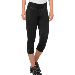 Vaude Active 3/4 Fietsbroek Dames - zwart uni