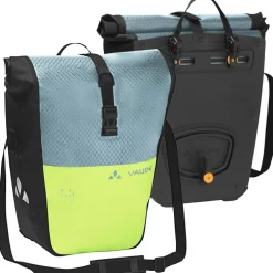 Vaude Aqua Back Color Fietstas (rec) (Paar) - 2x24L - nordic blue/bright green