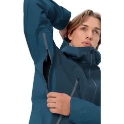 Jassen & Vesten < Vaude Croz Alpine 3L Jas Heren - baltic sea