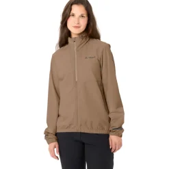 Windjacks < Vaude Cyclist Air Jas Dames - oat