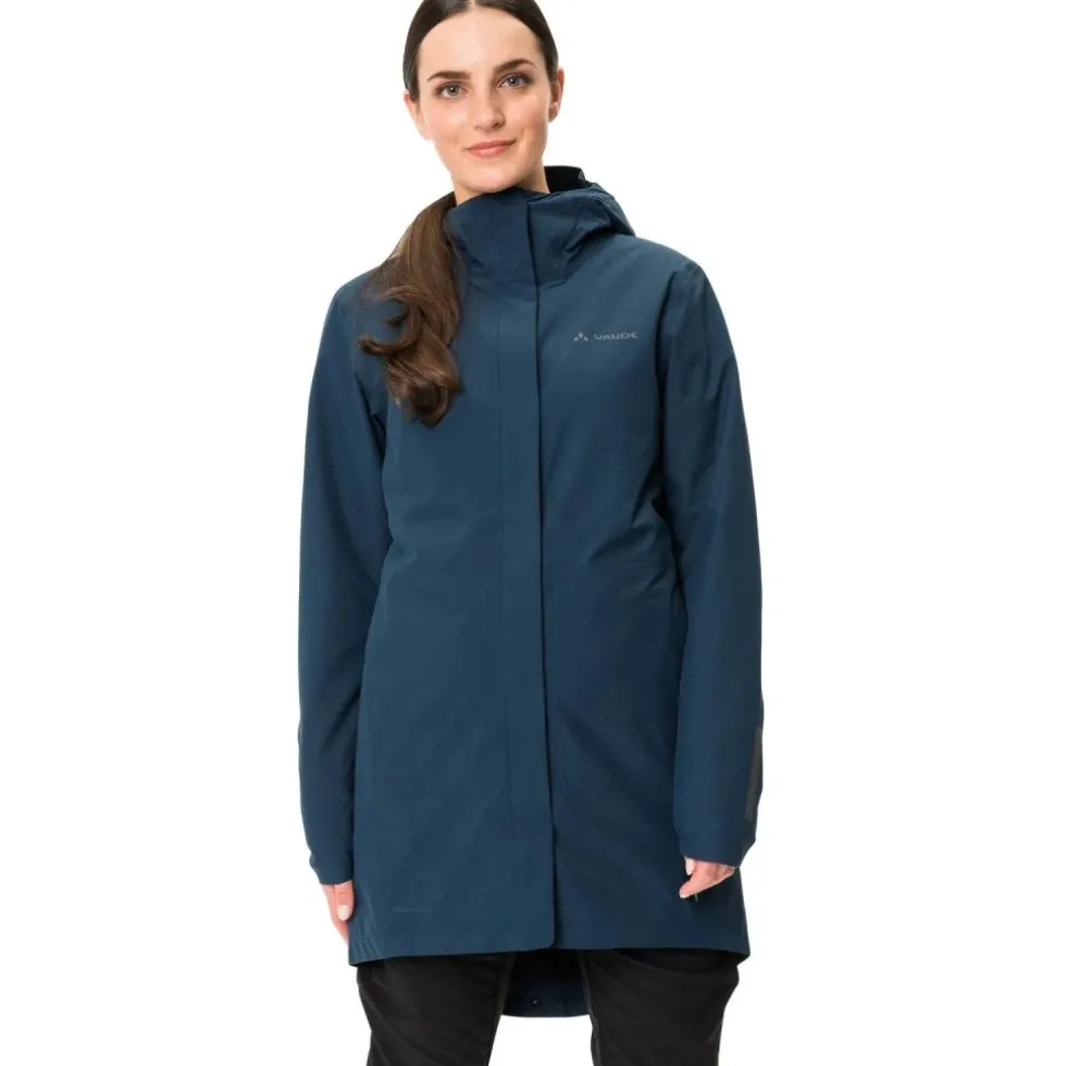 Vaude Cyclist II Parka Gewatteerd Dames - dark sea