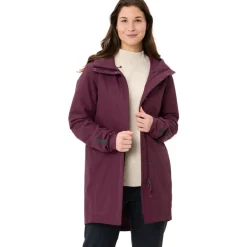 Winterjassen < Vaude Cyclist II Parka Gewatteerd Dames - cassis
