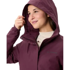 Winterjassen < Vaude Cyclist II Parka Gewatteerd Dames - cassis