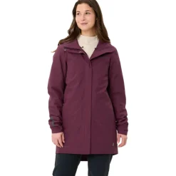 Winterjassen < Vaude Cyclist II Parka Gewatteerd Dames - cassis