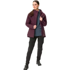 Vaude Cyclist Warm Regenjas Dames - cassis