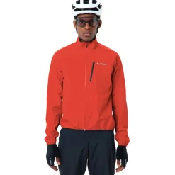 Regenjassen < Vaude Drop III Regenjas Heren - gowing red uni