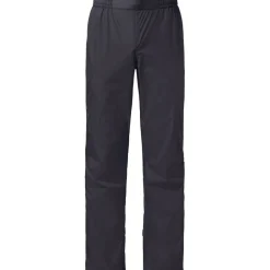Regenbroeken < Vaude Drop II Regenbroek Dames - Kort - zwart/zwart