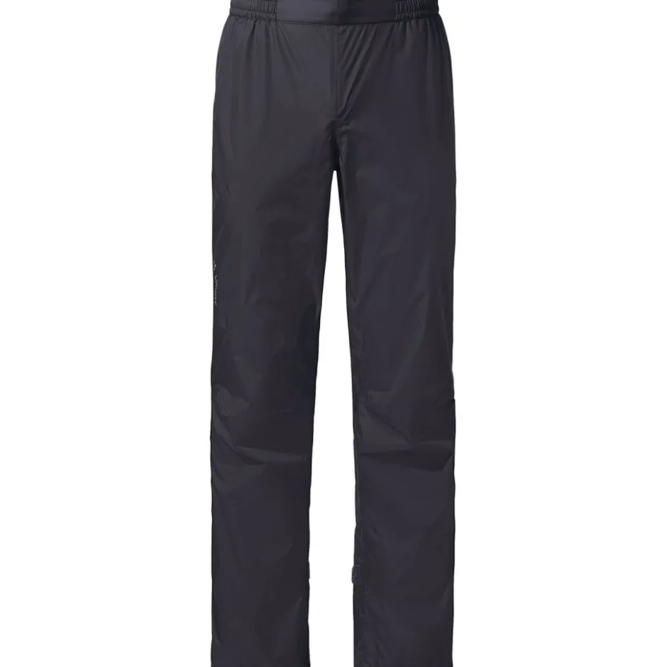 Regenbroeken < Vaude Drop II Regenbroek Dames - Kort - zwart/zwart