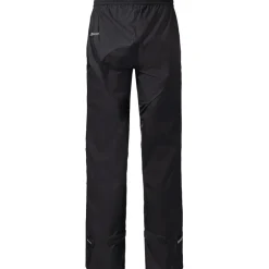 Regenbroeken < Vaude Drop II Regenbroek Dames - Kort - zwart/zwart