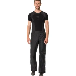 Vaude Drop II Regenbroek Heren - Regular - zwart/zwart