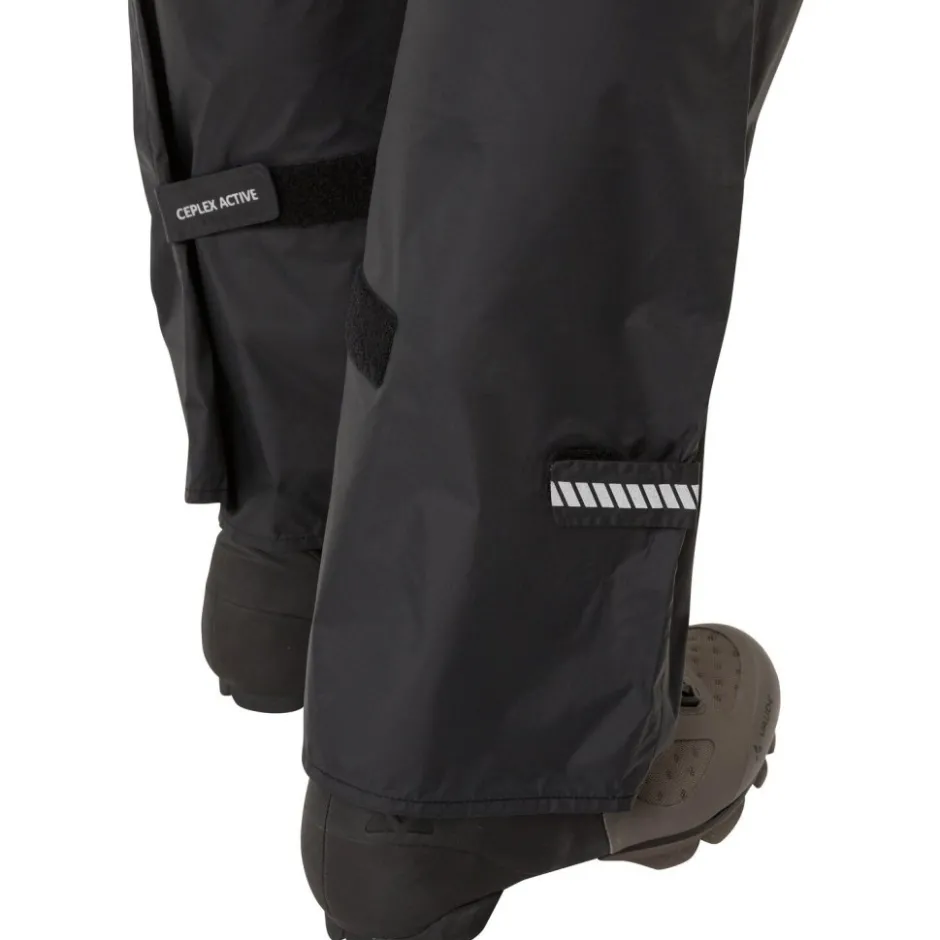 Regenbroeken < Vaude Drop II Regenbroek Heren - ang - zwart/zwart