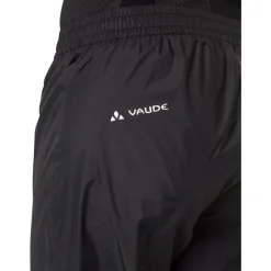 Regenbroeken < Vaude Drop II Regenbroek Heren - ang - zwart/zwart