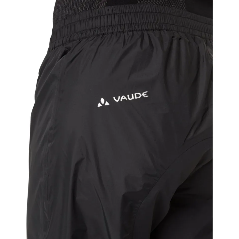 Regenbroeken < Vaude Drop II Regenbroek Heren - ang - zwart/zwart