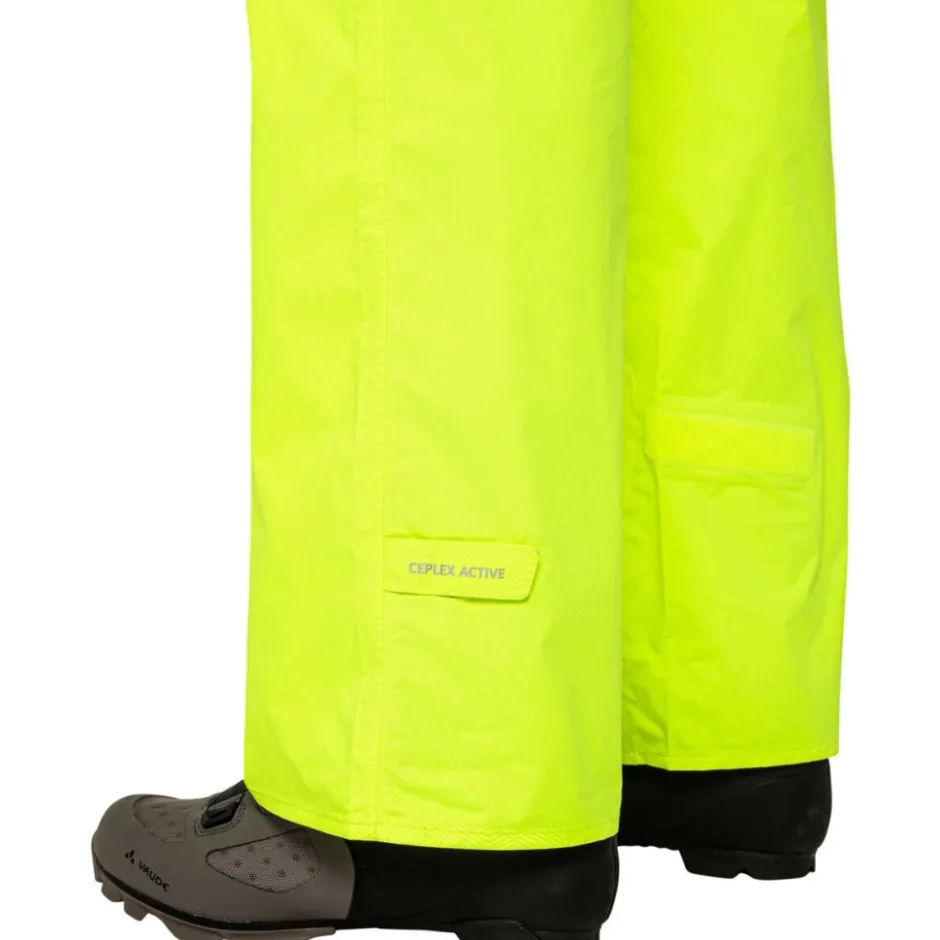 Regenbroeken < Vaude Drop II Regenbroek Heren - Regular - neon yellow uni