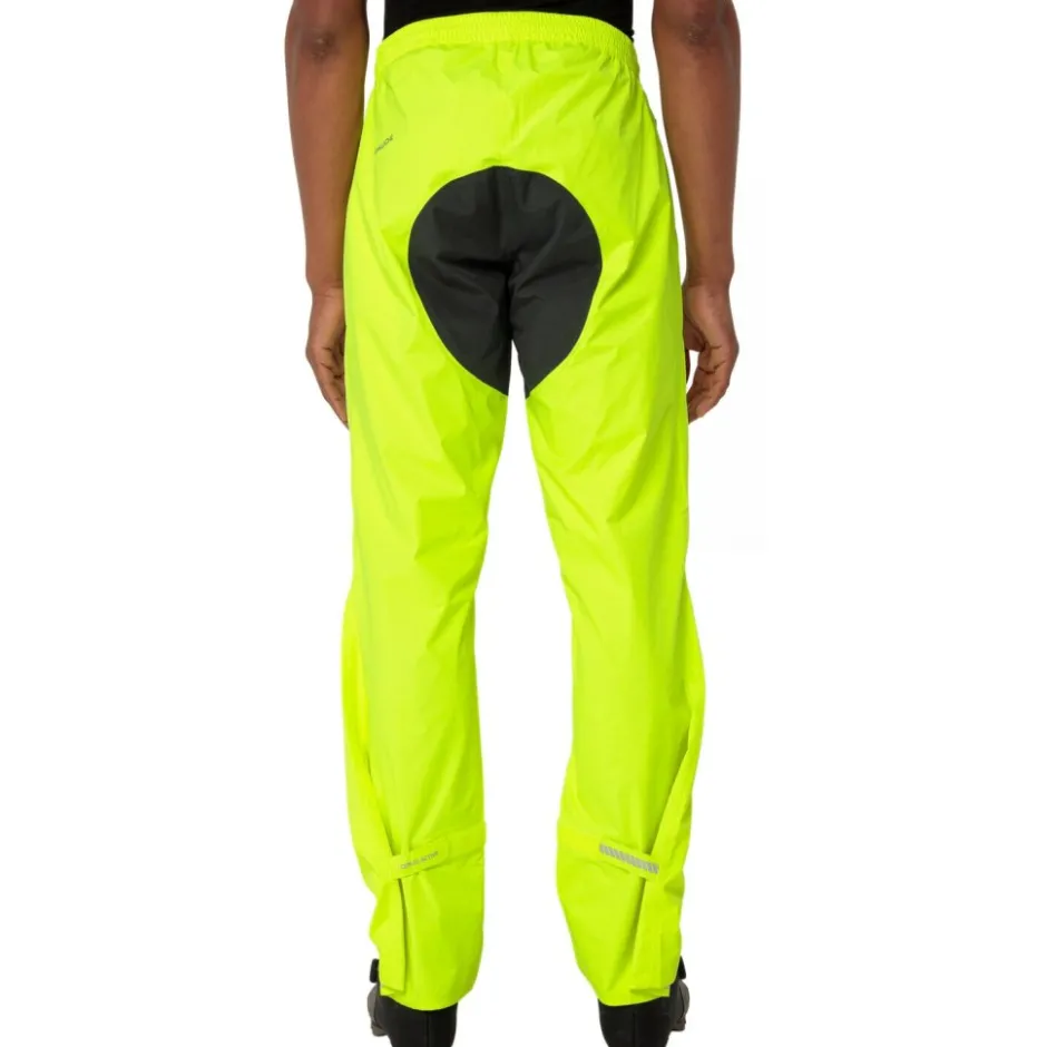 Regenbroeken < Vaude Drop II Regenbroek Heren - Regular - neon yellow uni